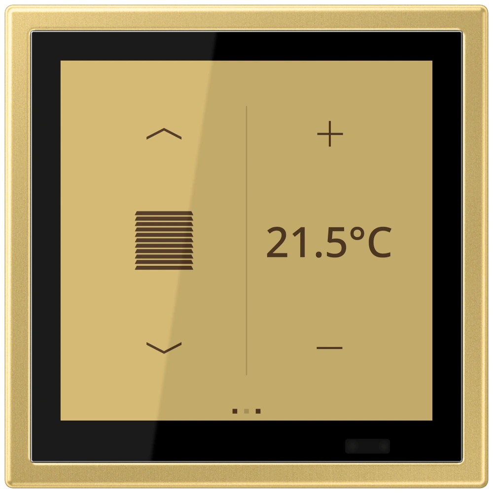 KNX комнатный контроллер LS TOUCH — JUNG LS 990, Классическая латунь, арт. ME459D1SC