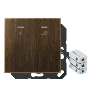 JUNG LS 990, античная латунь, арт. MECUKO5M24AT