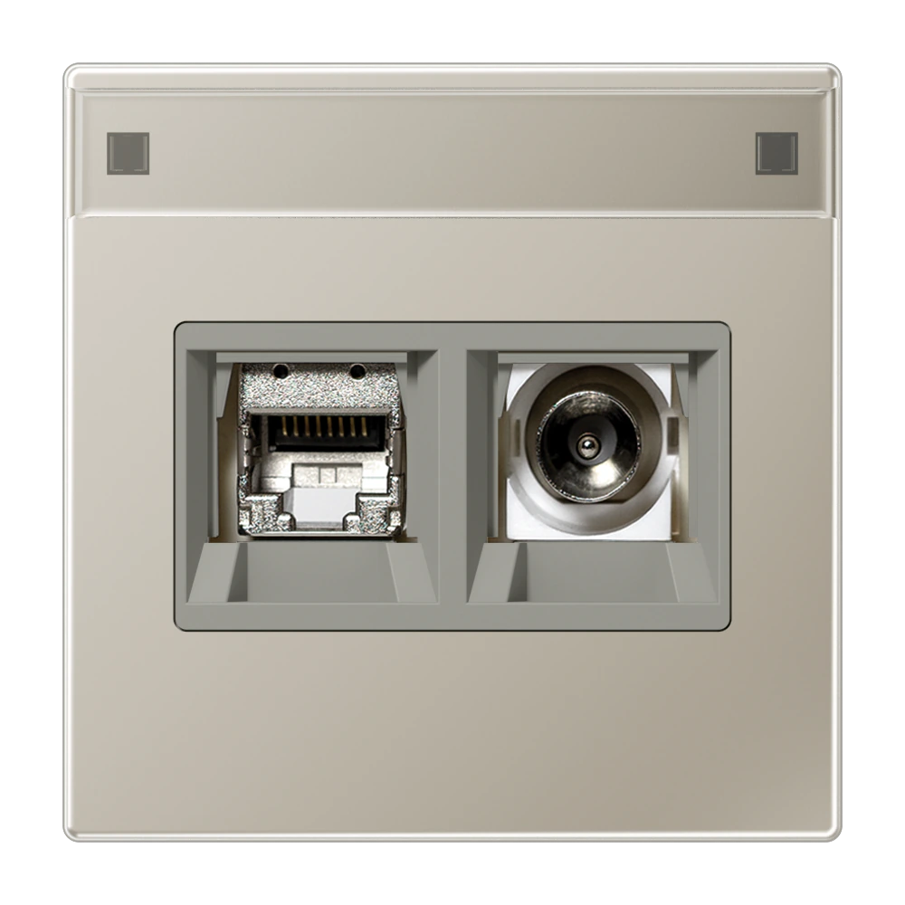 Smart TV socket — JUNG Other, Ivory, art. MMDES4521