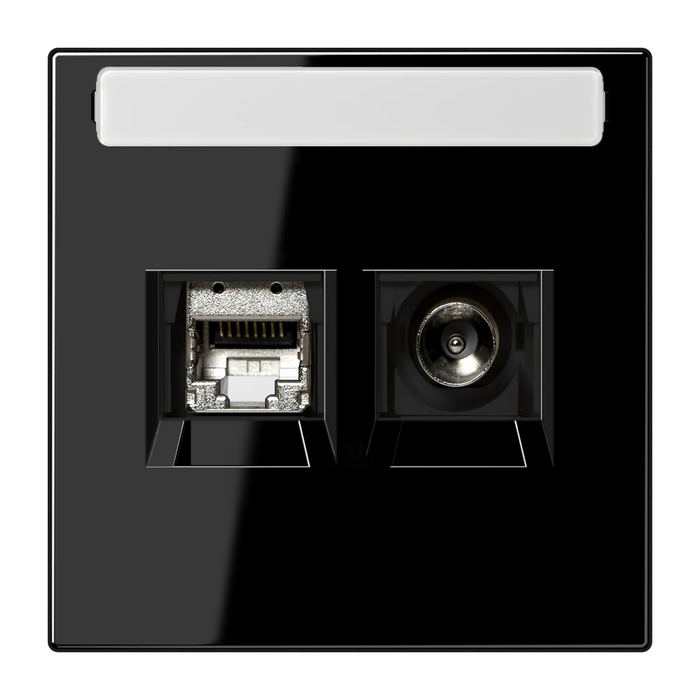 Smart TV socket — JUNG Other, Black, art. MMDLS4521SW