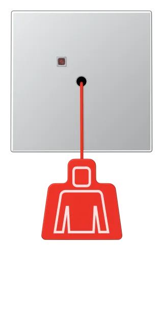 Pull cord push-button