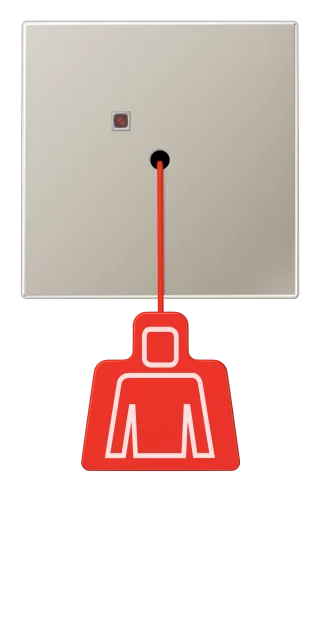 Pull cord push-button