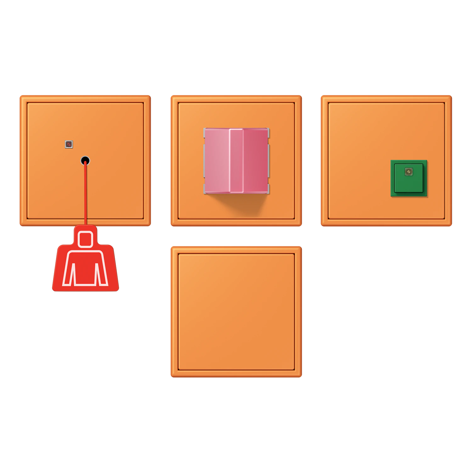 Emergency system set — JUNG NRS, Ivory, art. NRSLC0834225