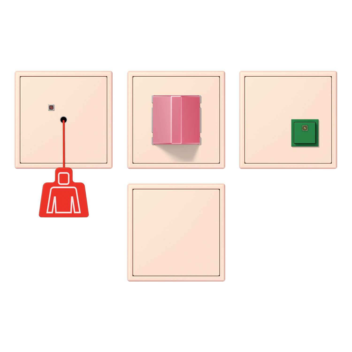 Emergency system set — JUNG NRS, Ivory, art. NRSLC0834226