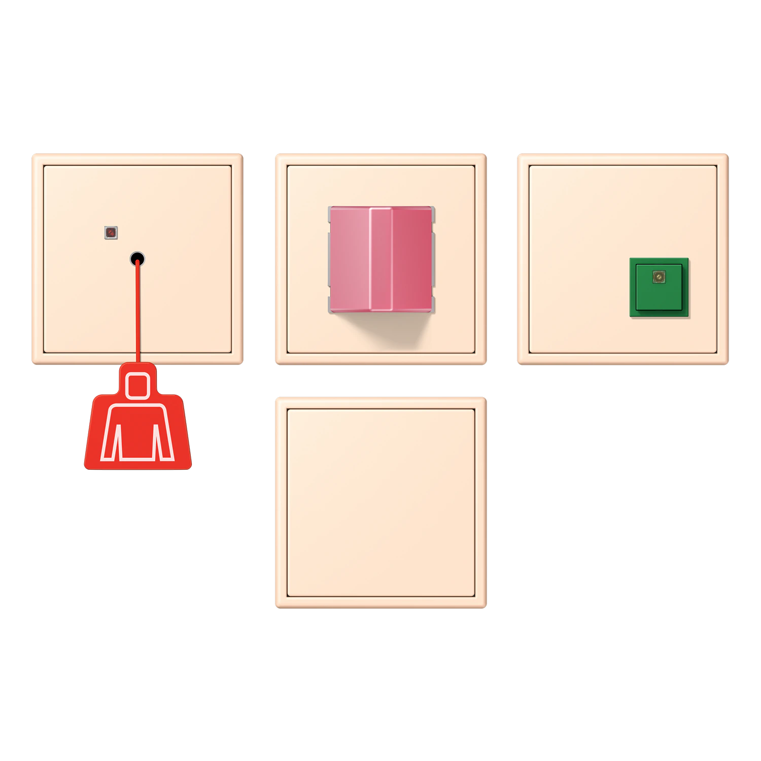 Emergency system set — JUNG NRS, Ivory, art. NRSLC0834238