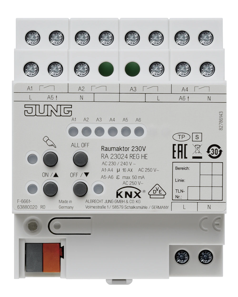 Актуатор помещения 110-230 В — JUNG Прочее, Слоновая кость, арт. RA23024REGHE