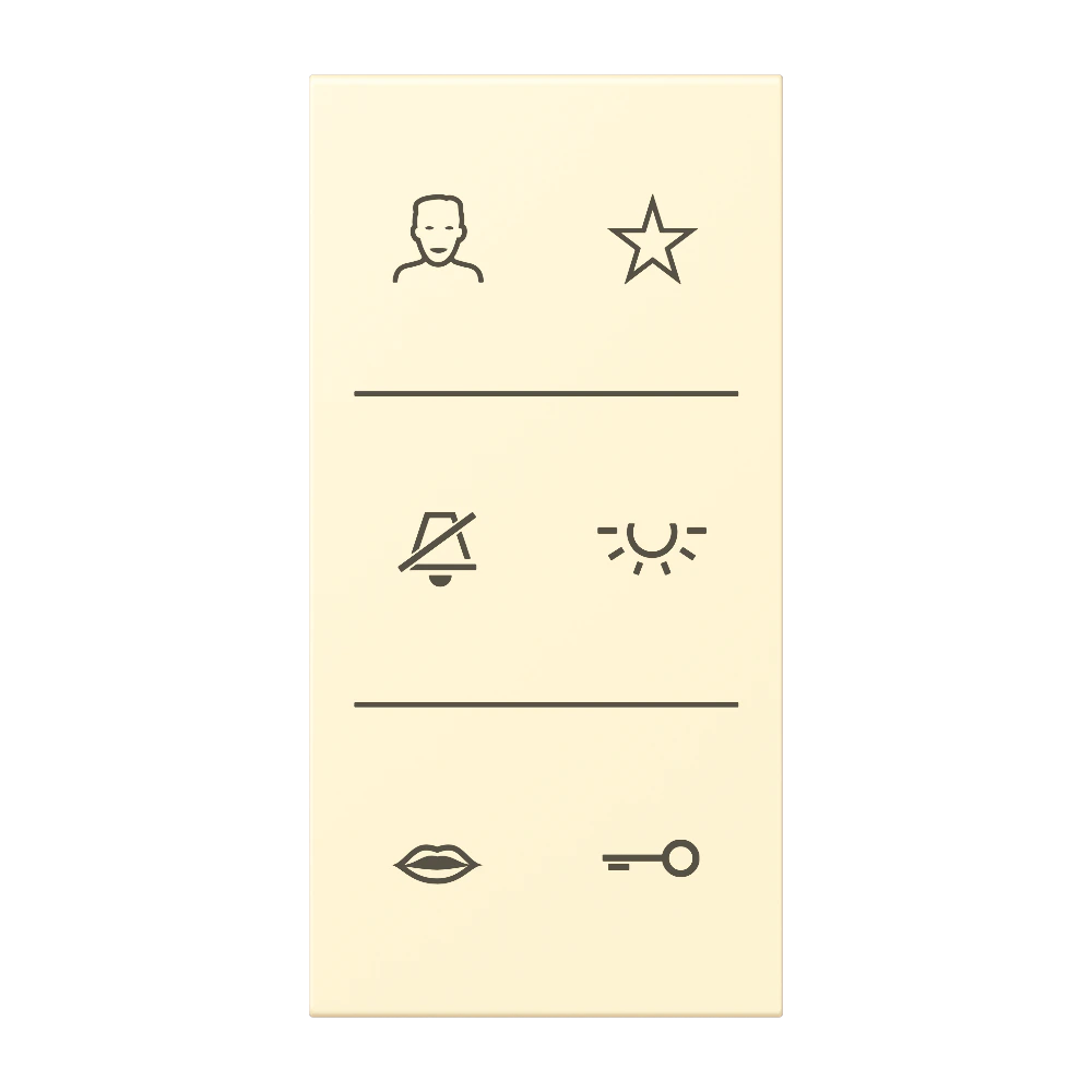 Symbol cover video — JUNG Smart Display, Ivory, art. SIV6LCDC201