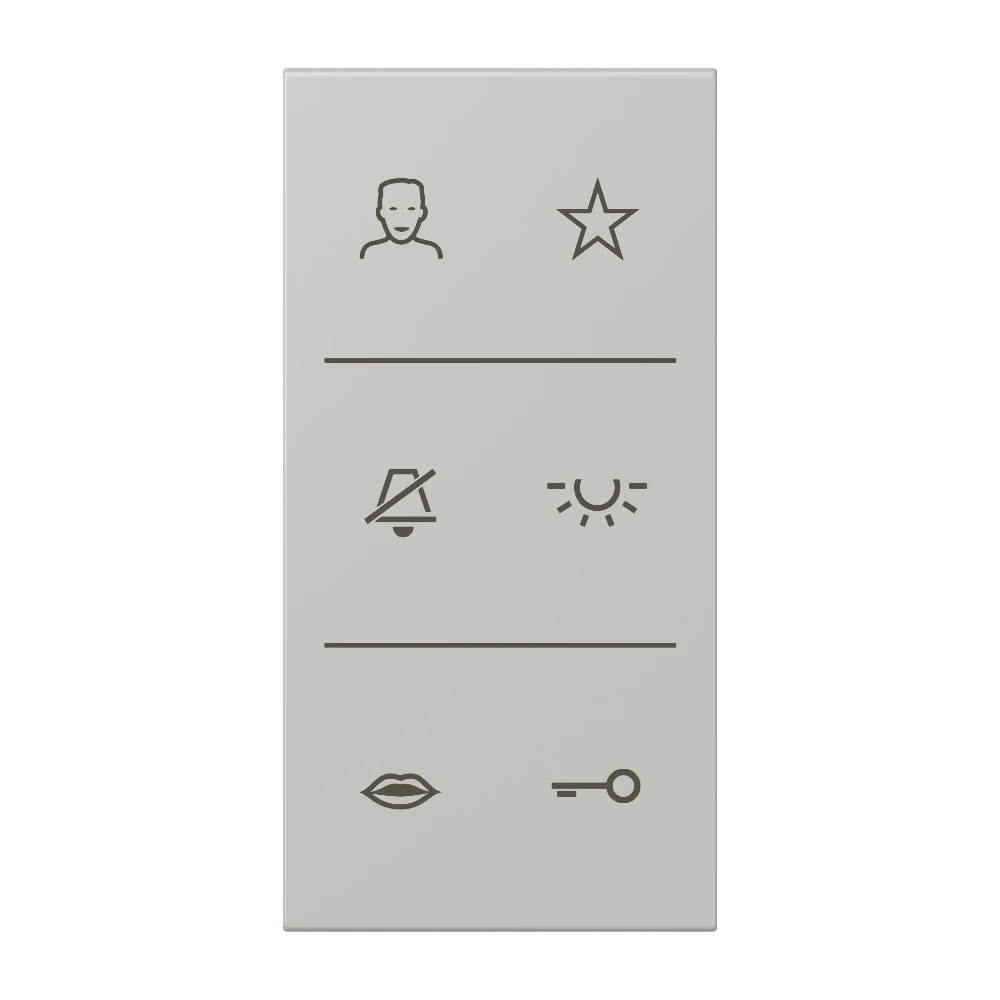 Крышка с символом видео, Symbole für Video, термопласт лак., серия LS, gris clair 31 (32013) — JUNG Smart Display, Слоновая кость, арт. SIV6LCDC205