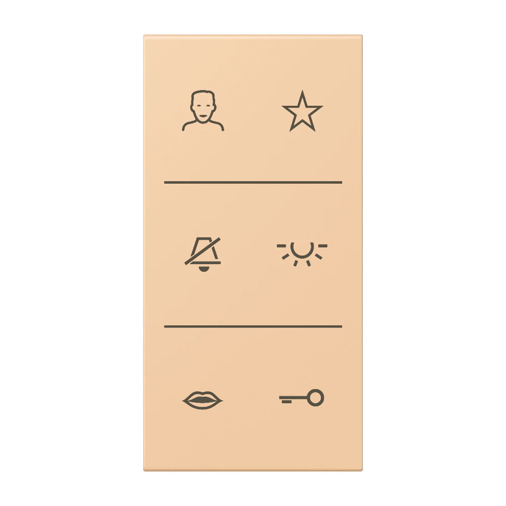 Symbol cover video — JUNG Smart Display, Ivory, art. SIV6LCDC237