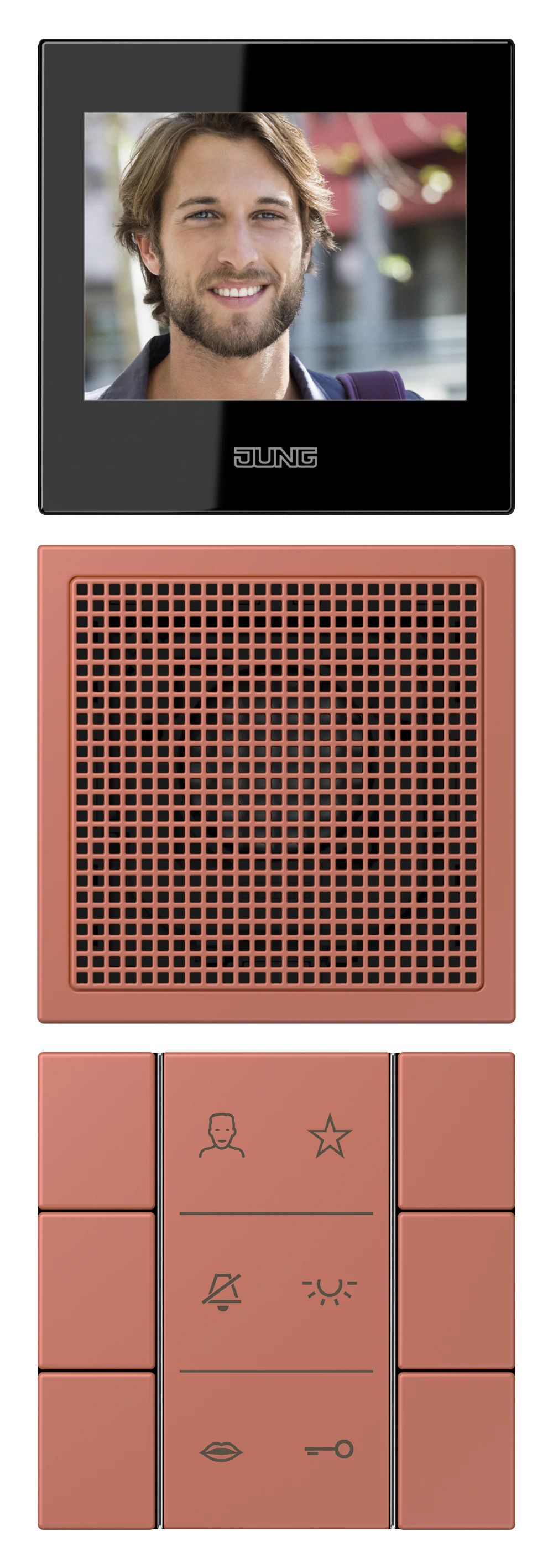 Video indoor station 2.7’’ — JUNG Smart Display, Ivory, art. SIVILC627236