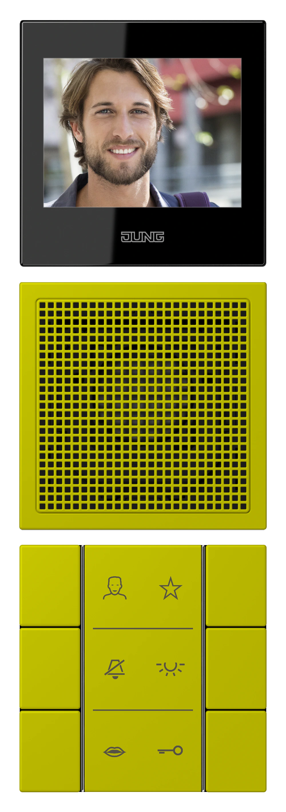 Внутренняя видео панель 2,7’’ — JUNG Smart Display, Слоновая кость, арт. SIVILC627249