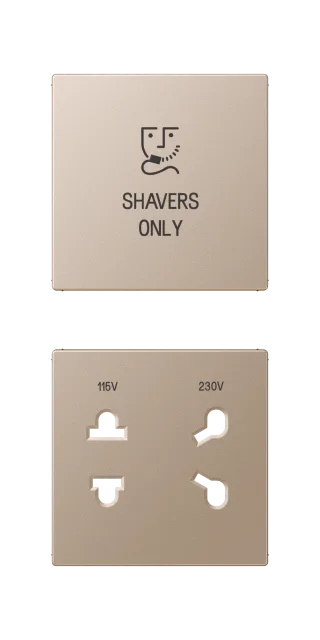 Cover for electric shaver socket outlet