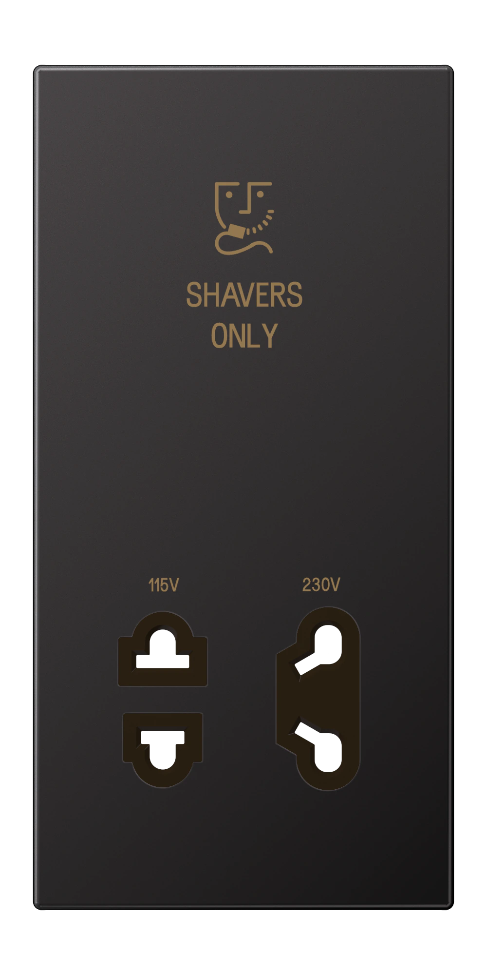 Cover for electric shaver socket outlet — JUNG Other, Ivory, art. SOAL7522DPL