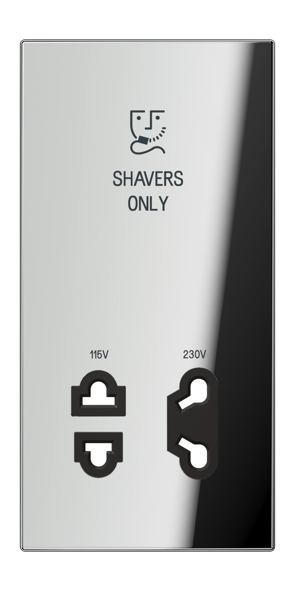 Cover for electric shaver socket outlet — JUNG Other, Ivory, art. SOGCR7522PL