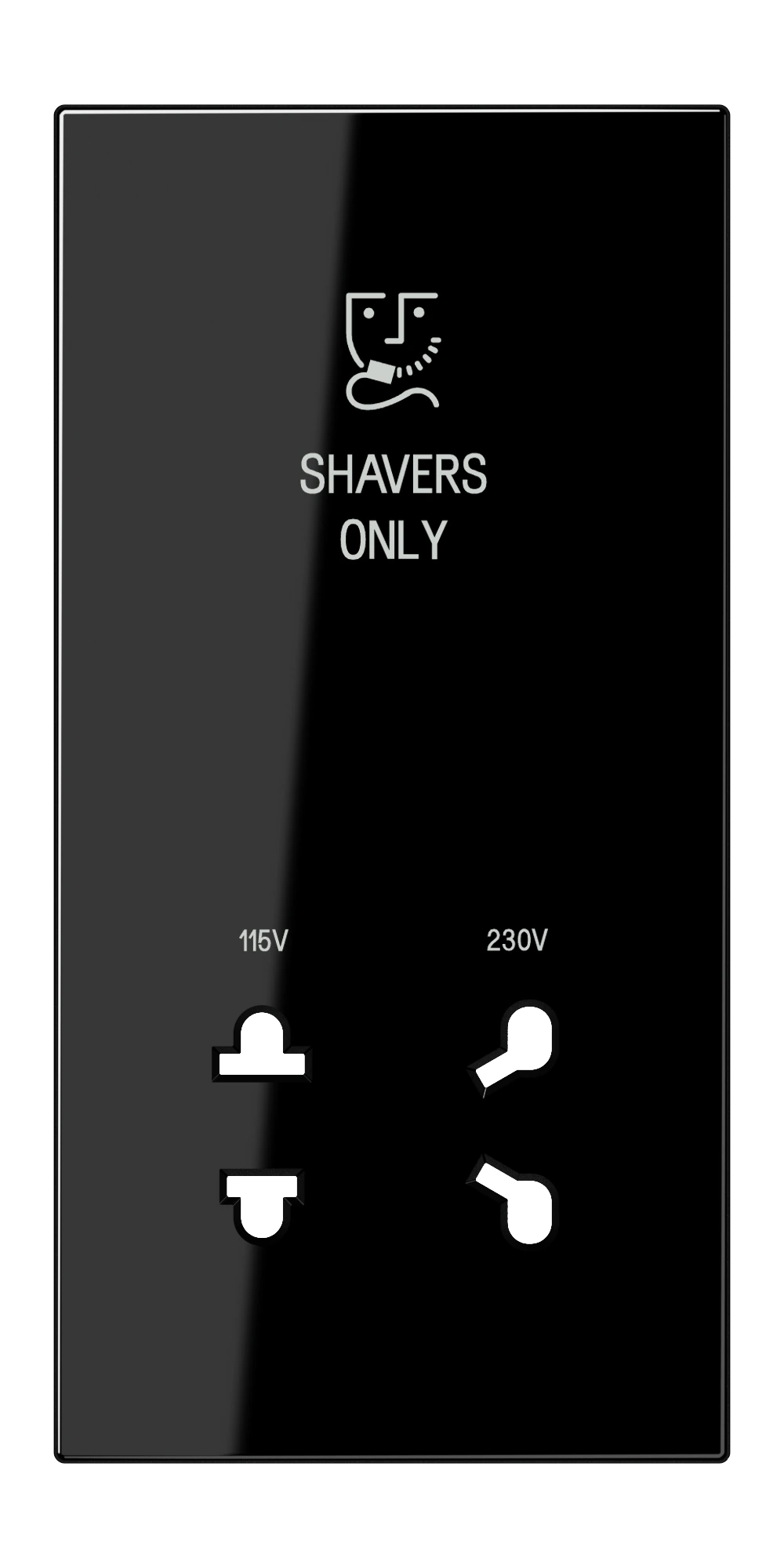Cover for electric shaver socket outlet — JUNG Other, Ivory, art. SOLS7522SWPL