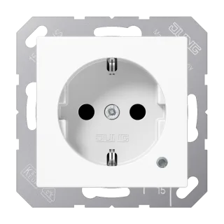 SCHUKO®-розетка 16 A / 250 B ~ · защита от детей · пружинные зажимы · с подсветкой