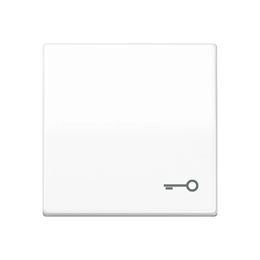 1-gang rocker with symbol "door" — JUNG AS 500 SilverPLUS, Alpine White, art. SPAS591TWW