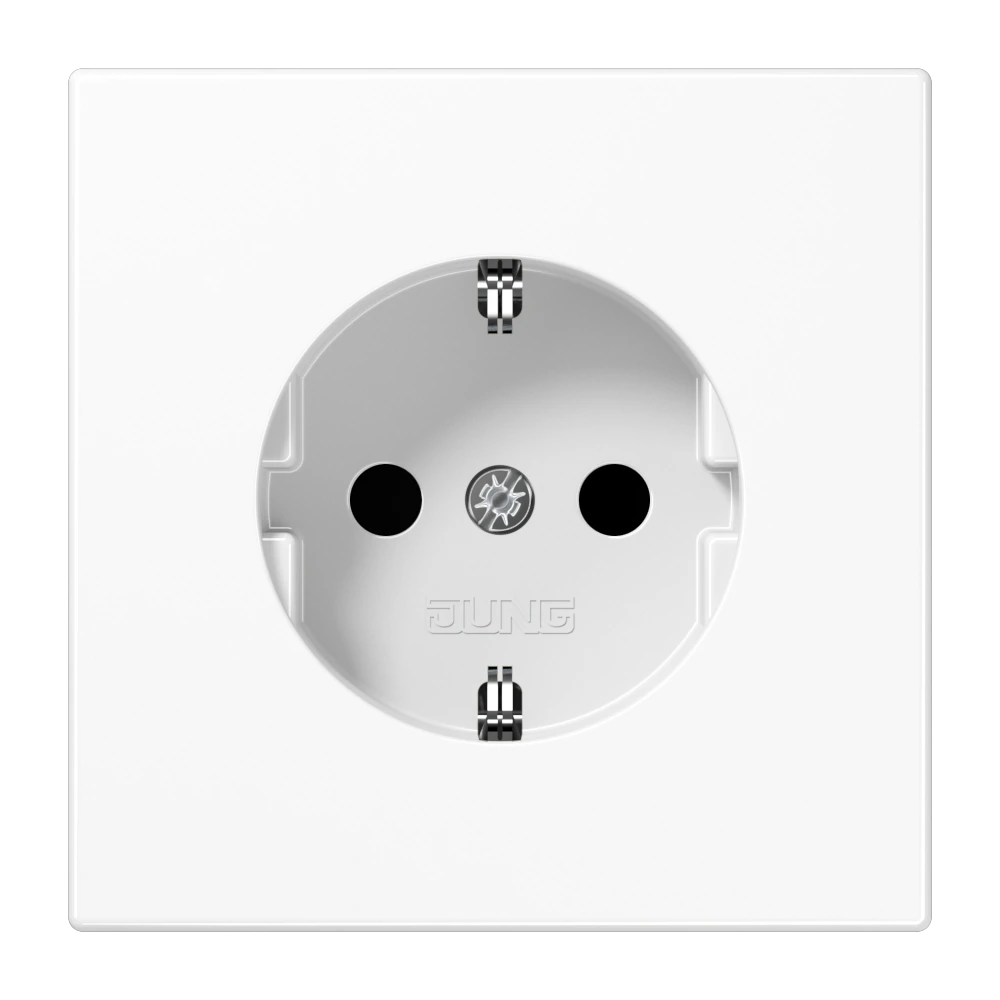 SCHUKO® socket with contact protection — JUNG Other, Alpine White, art. SPLS1520KIWW