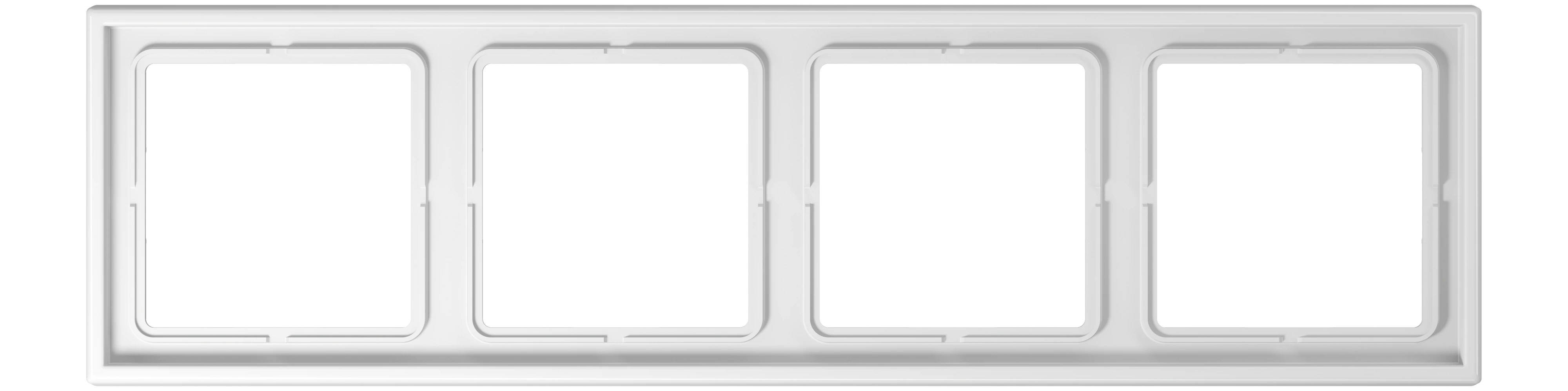 Frame for horizontal and vertical installation — JUNG Other, Alpine White, art. SPLS984WW
