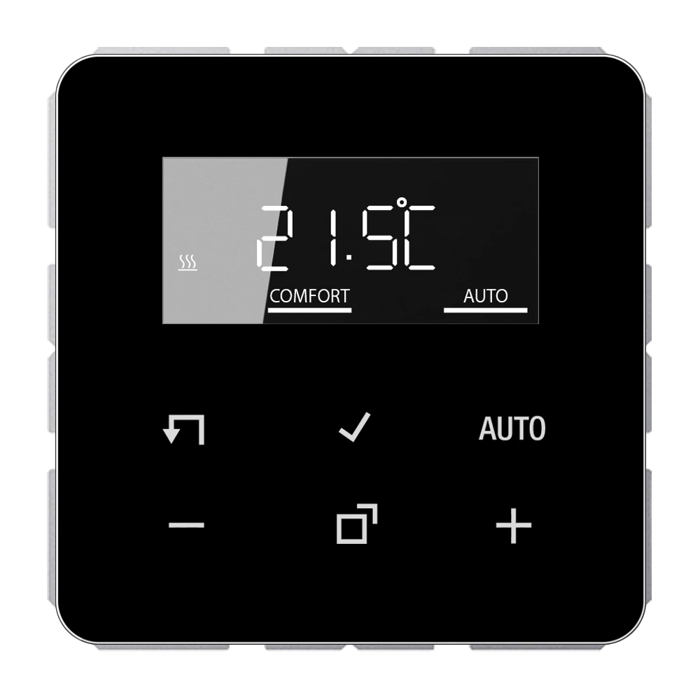 LB Management room thermostat set — JUNG Other, Black, art. TRDCD1790SW