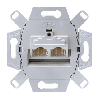 Компьютерная розетка категория 6 / категория 6А iso · RJ45 / данные · Cat.6 · 8-полюсный