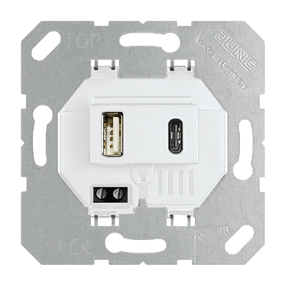 USB зарядное устройство — JUNG Прочее, Белый, арт. USB15CAWW